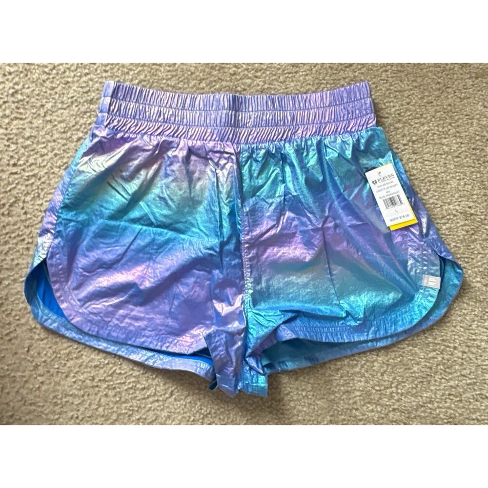 Eleven by Venus Williams Light It Up Short Blue Iridescent size Large NWTs New